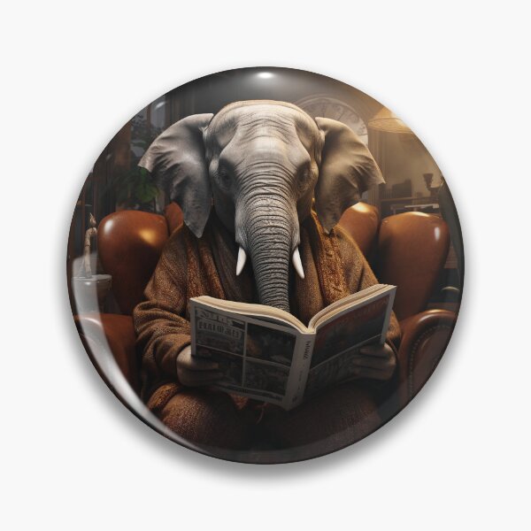 Item preview, The Wise Pachyderm: Elephant's book reader designed and sold by Brendon987.