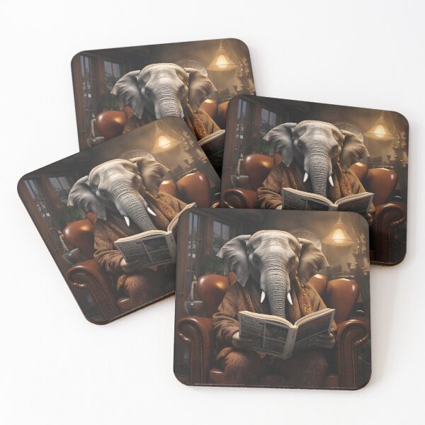 Item preview, The Wise Pachyderm: Elephant's book reader designed and sold by Brendon987.