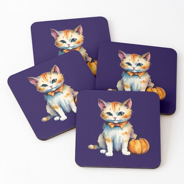 Item preview, Halloween Cat With Bow Tie And Pumpkin designed and sold by BloomCatB.