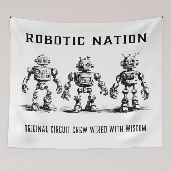 Item preview, Robotic Nation 8 Black designed and sold by SteadyRolling.