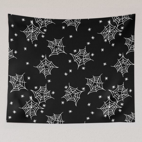 Item preview,  halloween spiderweb cobweb black white  designed and sold by Gossip Rag.