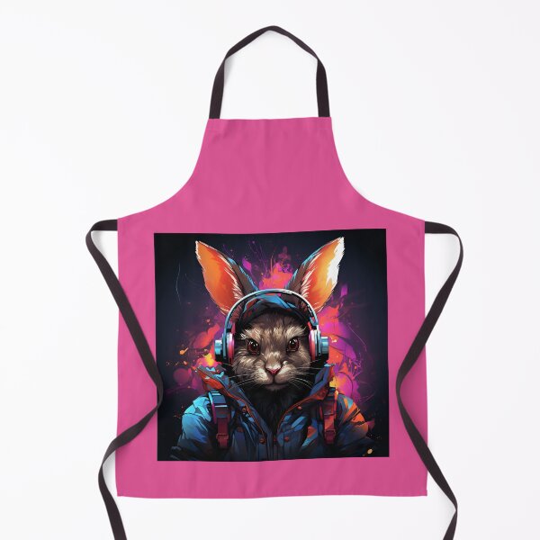 Item preview, Cyber Rabbit Neon Space Animal designed and sold by DigitalityArt.
