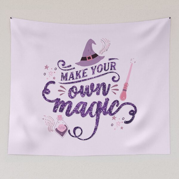 Item preview, Make your own magic - purple designed and sold by TheQuoteCo.