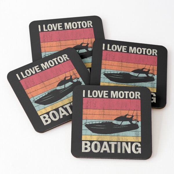 Item preview, I Love Motor Boating Funny Boater Vintage T-shirt designed and sold by KGN  CREATIVITY.