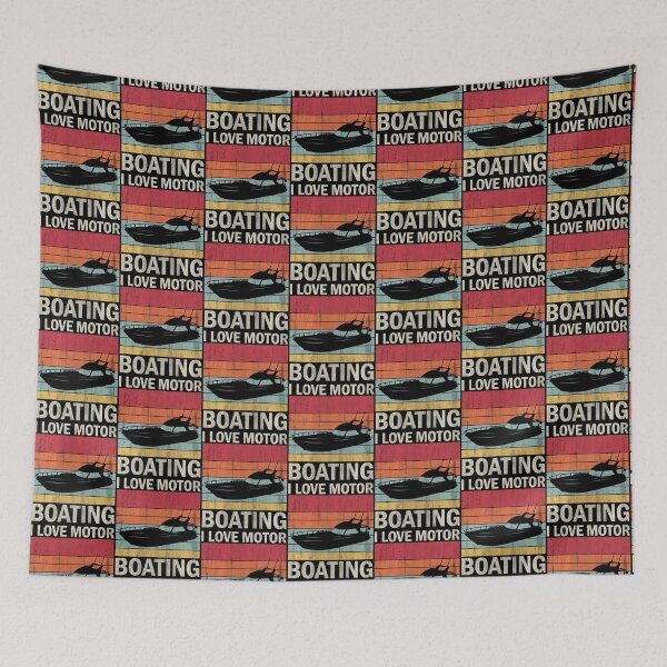 Item preview, I Love Motor Boating Funny Boater Vintage T-shirt designed and sold by KGN  CREATIVITY.