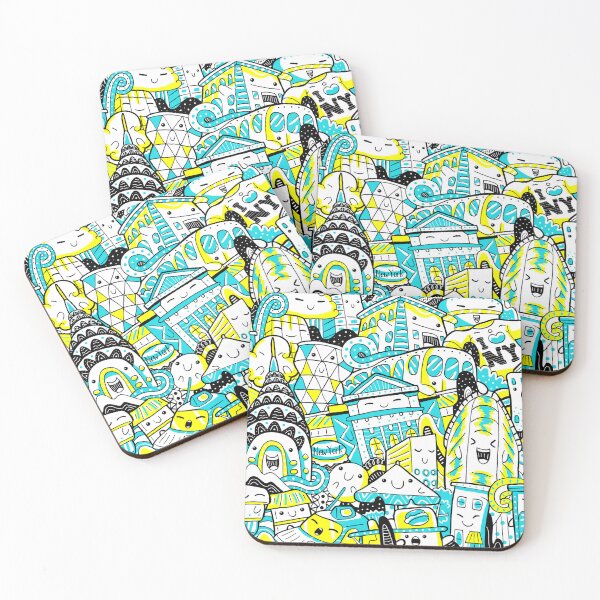 Item preview, I Love New York, Mountain doodle characters, Cute Shirt designed and sold by Featheryy.