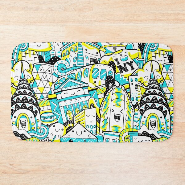 Item preview, I Love New York, Mountain doodle characters, Cute Shirt designed and sold by Featheryy.