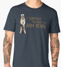 I Support the Right to Arm Bears, Polar Bears Men's Premium T-Shirt