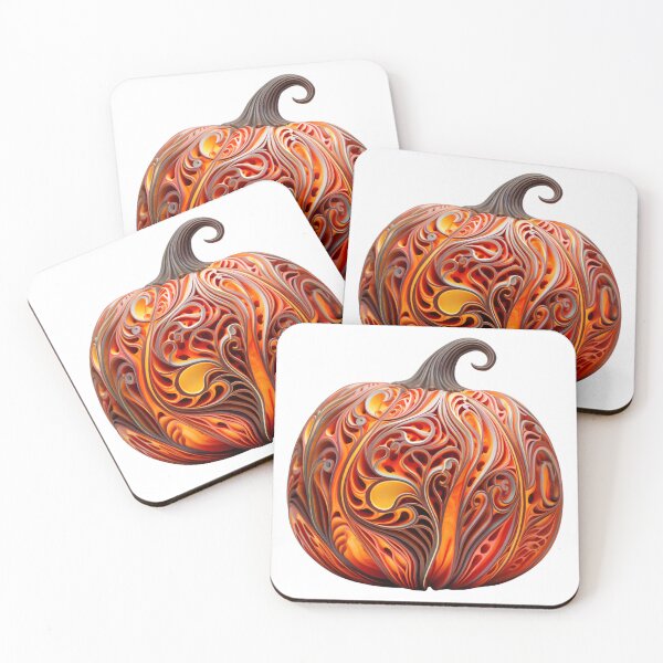 Item preview, Linecut cyber psychedelic holiday pumpkin designed and sold by dcrc.