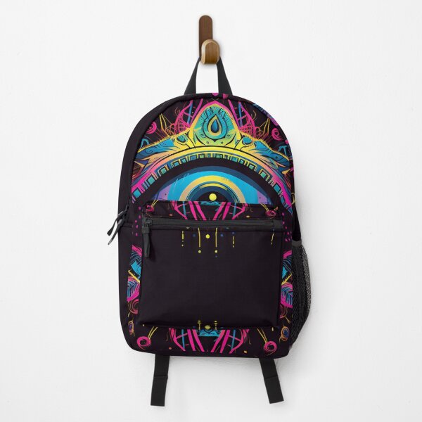 Item preview, Neón Tribal Trippy Psy-Eye Anti-Mal de Ojo designed and sold by DigitalityArt.