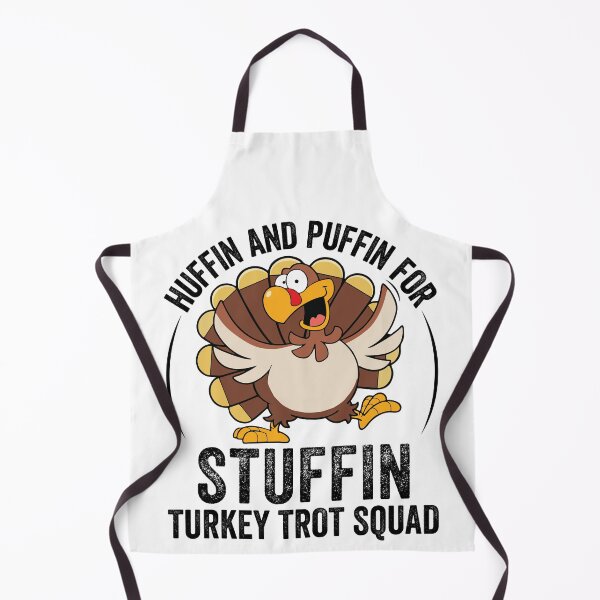 Item preview, Huffin And Puffin For Stuffin Turkey Trot Squad Thanksgiving Sticker designed and sold by KGN CREATIVITY.