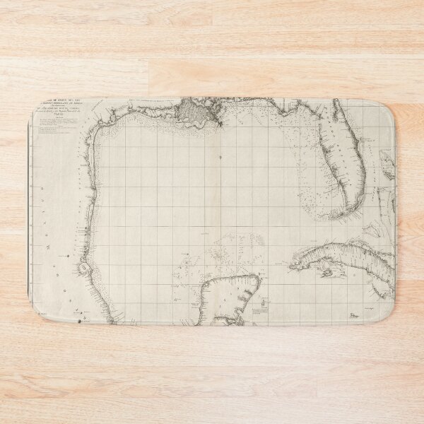 Item preview, Vintage Map of The Gulf of Mexico (1799) designed and sold by BravuraMedia.