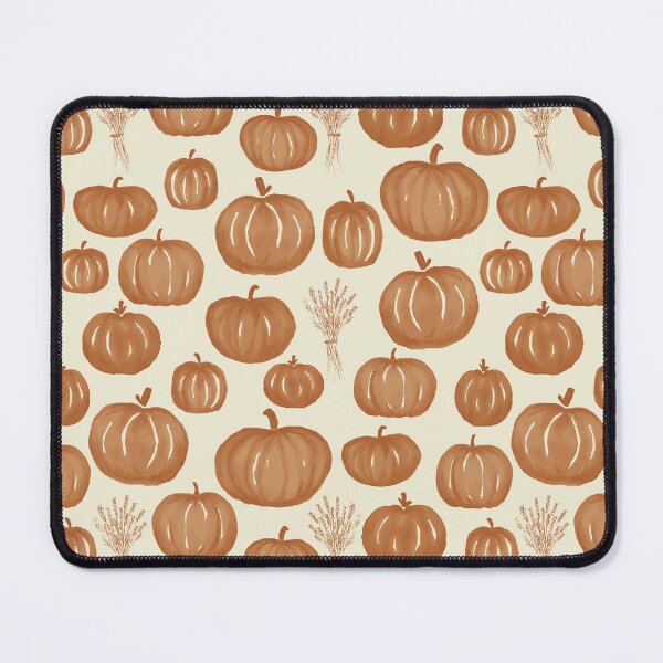 Item preview, Watercolor Pumkins and Wheat Sheafs - orange and cream designed and sold by Crystal Hayden.