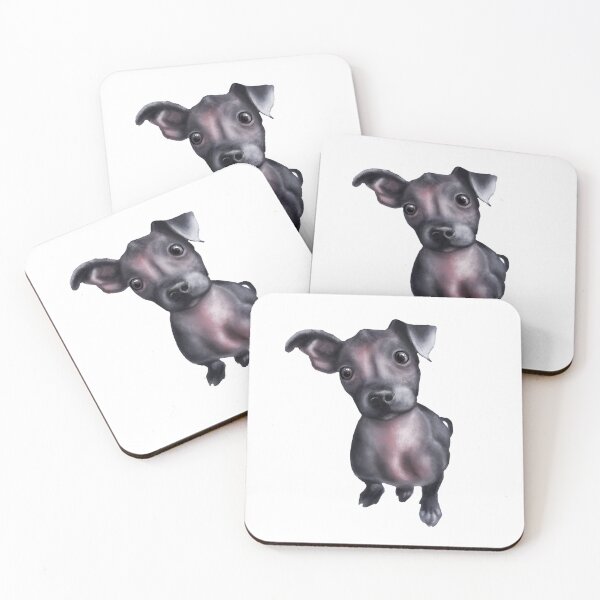 Item preview, Xoloitzcuintli (Xolo) dog digital painting designed and sold by Funsize-Art.