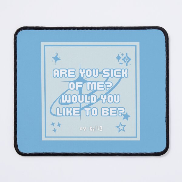 Item preview, TV Girl Lovers Rock y2k blue emo sticker lyrics designed and sold by bubbleiel.