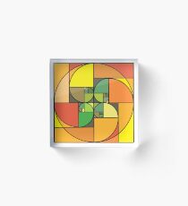 Golden Array of Fall Acrylic Block