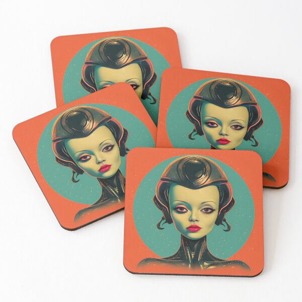 Item preview, Cyber Alien Pin-Up Babe designed and sold by DigitalityArt.