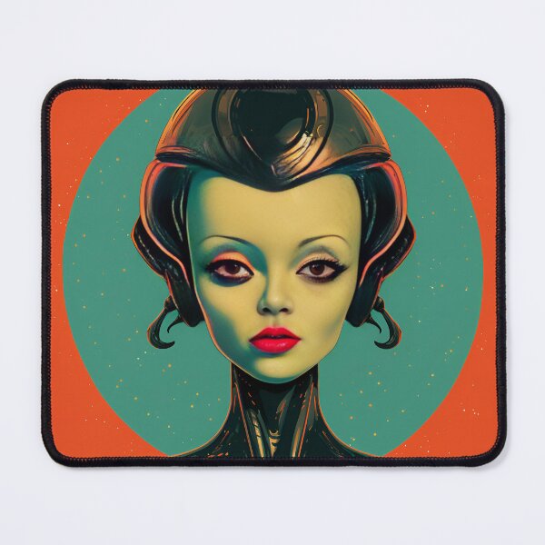 Item preview, Cyber Alien Pin-Up Babe designed and sold by DigitalityArt.