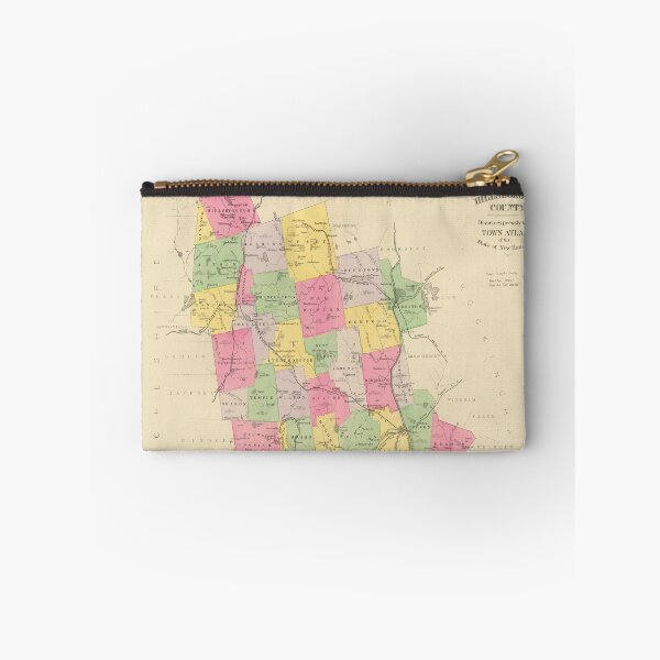Item preview, Vintage Map of Hillsboro County NH (1892) designed and sold by BravuraMedia.