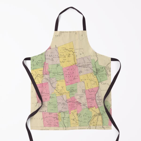 Item preview, Vintage Map of Hillsboro County NH (1892) designed and sold by BravuraMedia.