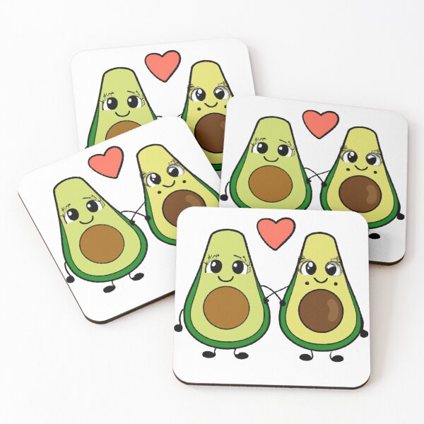 Item preview, Cute Avocado Lovers designed and sold by theredsharp.