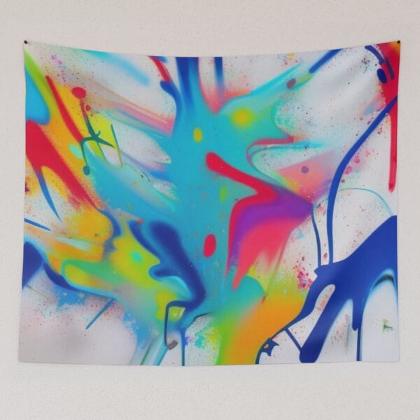 Item preview, Abstract Paint Splatter on White designed and sold by calibrit.