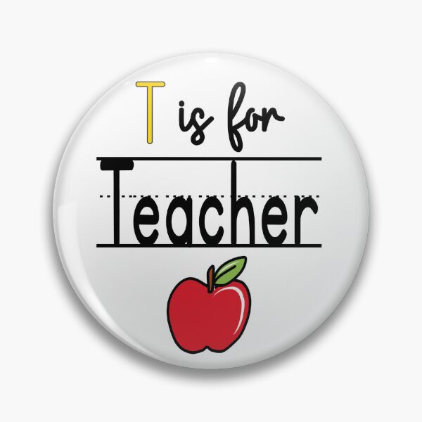 Item preview, T is for Teacher designed and sold by charlotte-print.