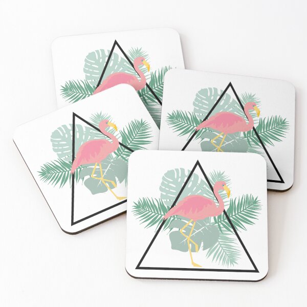 Item preview, Geometric Tropical Flamingo designed and sold by Nicolette Love.