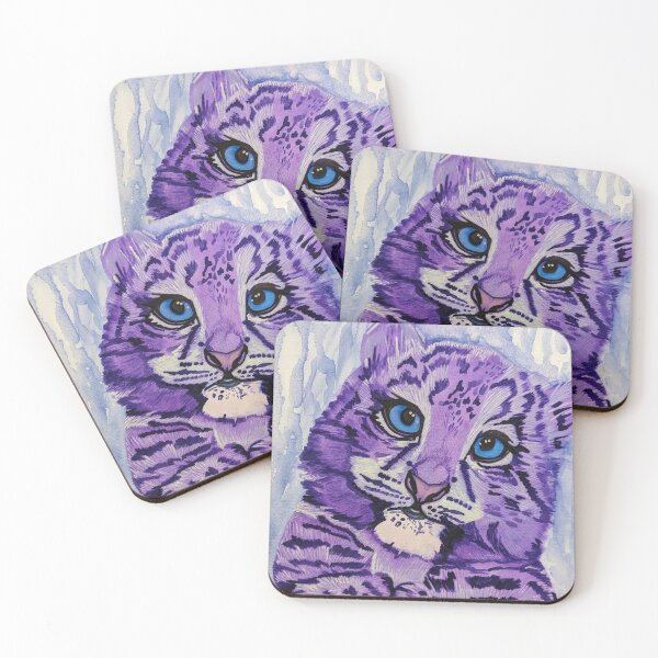 Item preview, Purple Snow Cloud Leopard Cub designed and sold by lmcarruth.