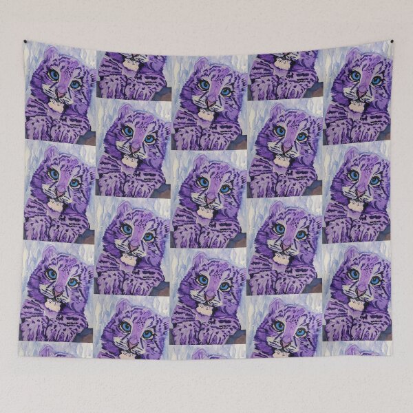 Item preview, Purple Snow Cloud Leopard Cub designed and sold by lmcarruth.