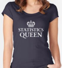 Statistics Queen Women's Fitted Scoop T-Shirt