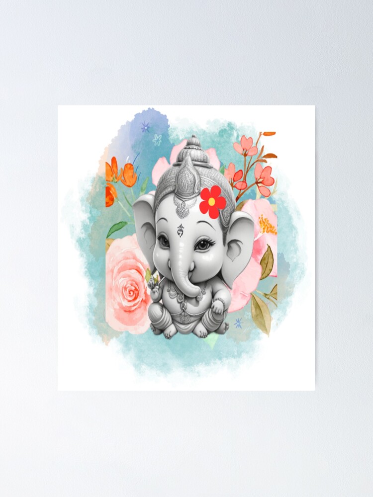 Little Ganesha Metal Print by Tushar Raval - Pixels