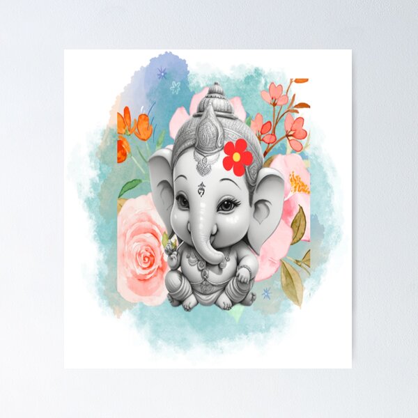 Cute Little Ganesha -  Pink Pagdi main image 0