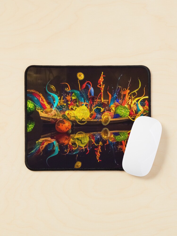 Mouse Pad, Boat with glass art designed and sold by Alla Gill