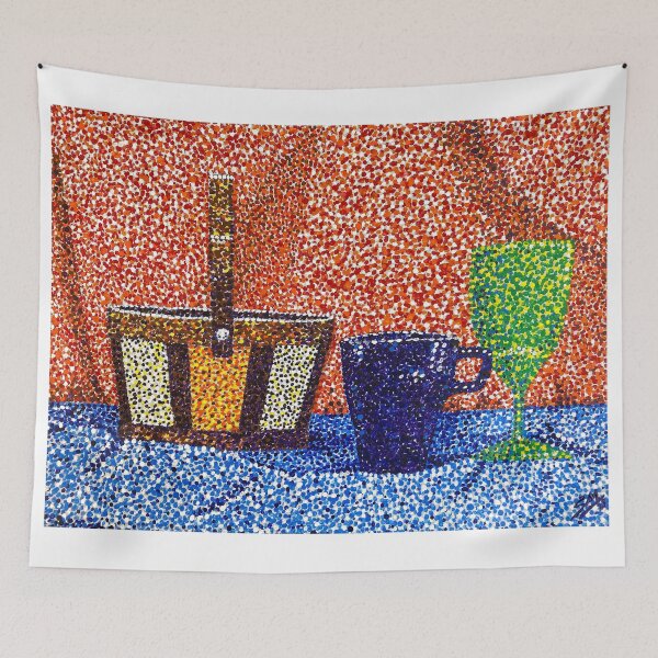 Artikelvorschau, Pointillismus Stillleben entworfen und verkauft von Masonart44.