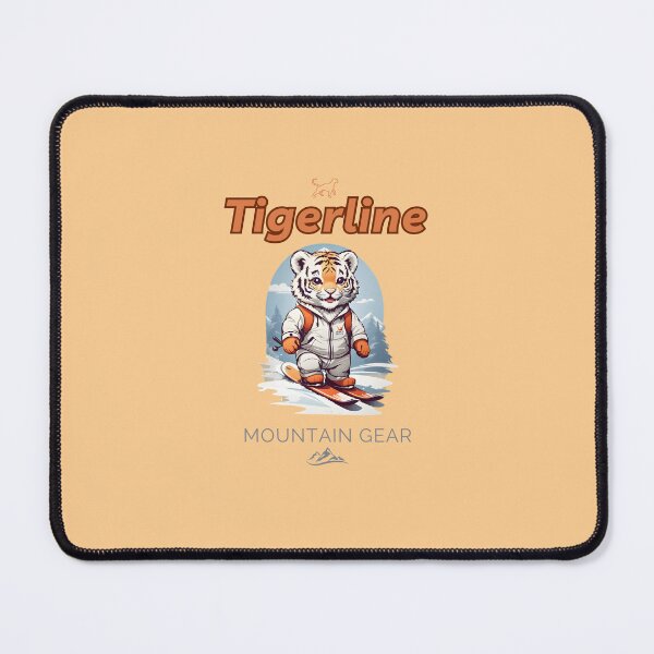 Item preview, Cool tiger cub on skiies in the mountains logo for kids designed and sold by CedricNorbinho.