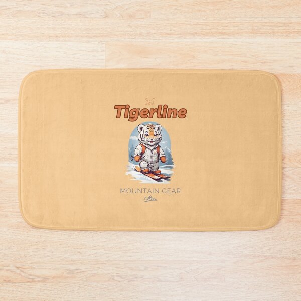 Item preview, Cool tiger cub on skiies in the mountains logo for kids designed and sold by CedricNorbinho.