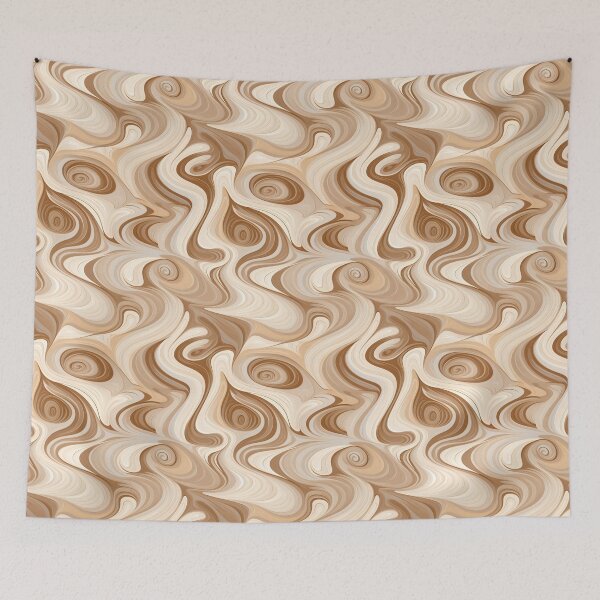 Item preview, Chocolate Whirlpool Pattern #1 Brown Earthy Tones designed and sold by ARTficiallyAnon.