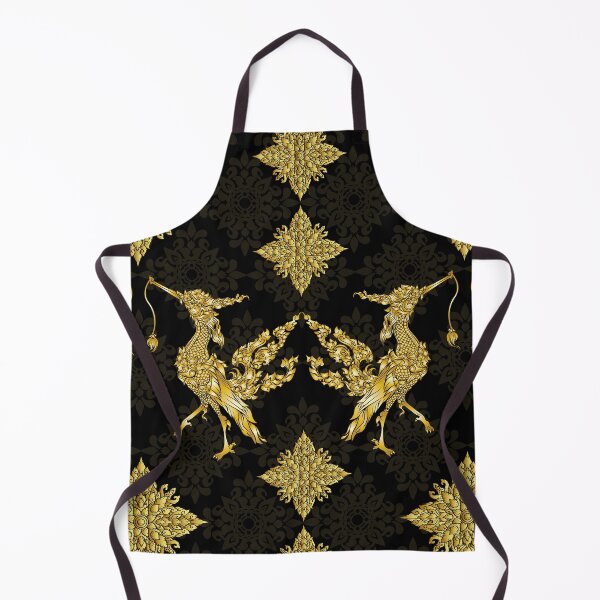 Item preview, Gold luxury Thai Traditional pattern.Kinnaree or Phoenix Fairy tale bird.Thai style designed and sold by MusixT-Shirt.