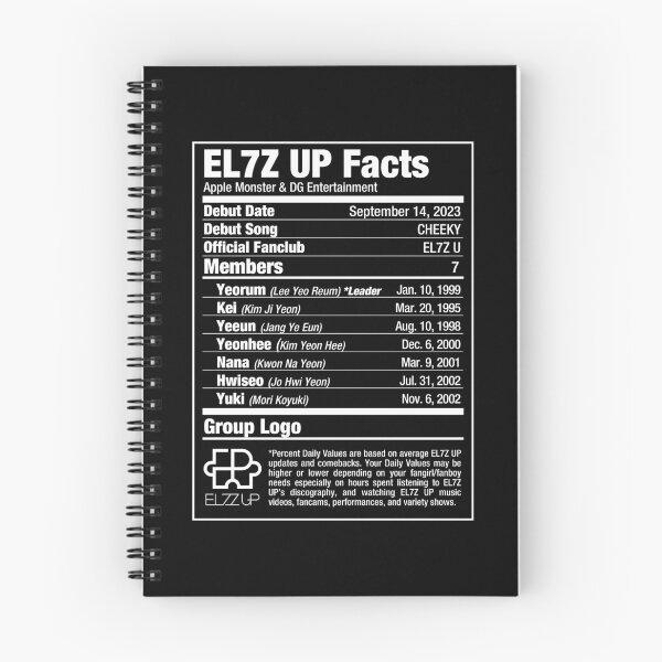 Item preview, EL7Z UP Kpop Nutritional Facts designed and sold by skeletonvenus.