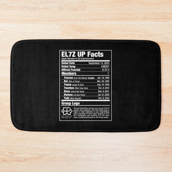 Item preview, EL7Z UP Kpop Nutritional Facts designed and sold by skeletonvenus.