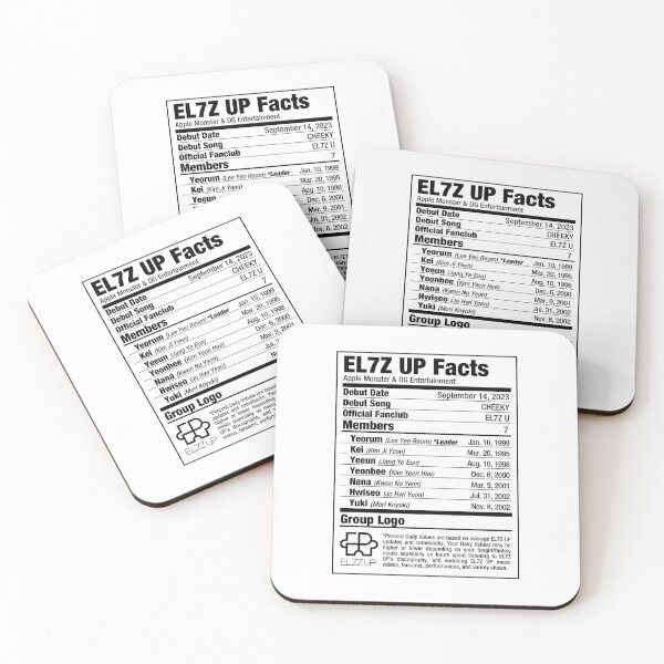 Item preview, EL7Z UP Kpop Nutritional Facts 2 designed and sold by skeletonvenus.
