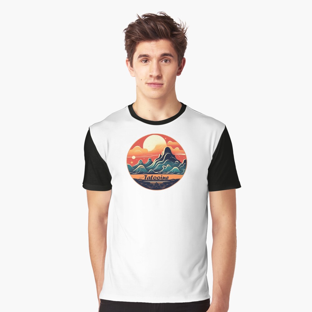 Vista previa del artículo con la obra «Camiseta gráfica», diseñado y vendido por NoobsDesign.