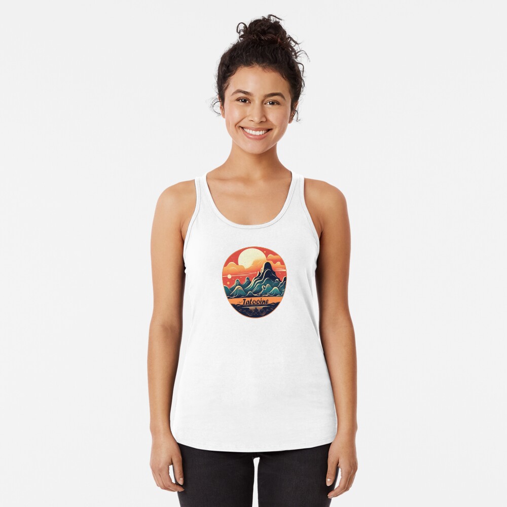 Vista previa del artículo con la obra «Camiseta con espalda nadadora», diseñado y vendido por NoobsDesign.