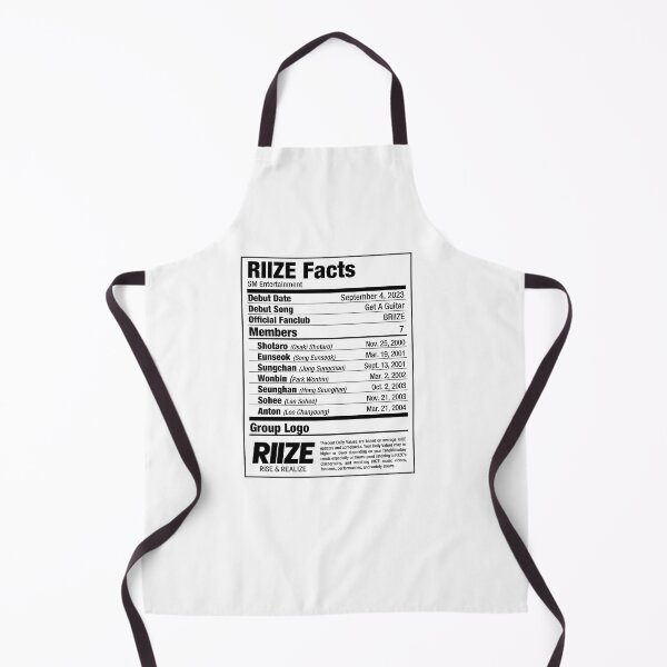 Item preview, RIIZE RISE&REALIZE Kpop Nutritional Facts 2 designed and sold by skeletonvenus.