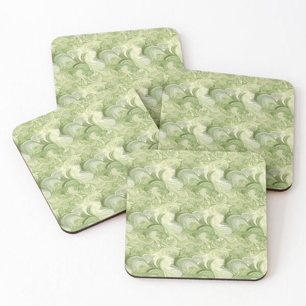 Item preview, Whirlpool Pattern #2 Light Green Earthy Tones designed and sold by ARTficiallyAnon.