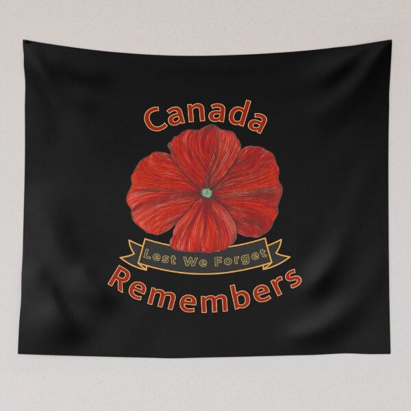 Item preview, Canadian Remembrance Day Canada Remembers Lest We Forget designed and sold by H3designs.