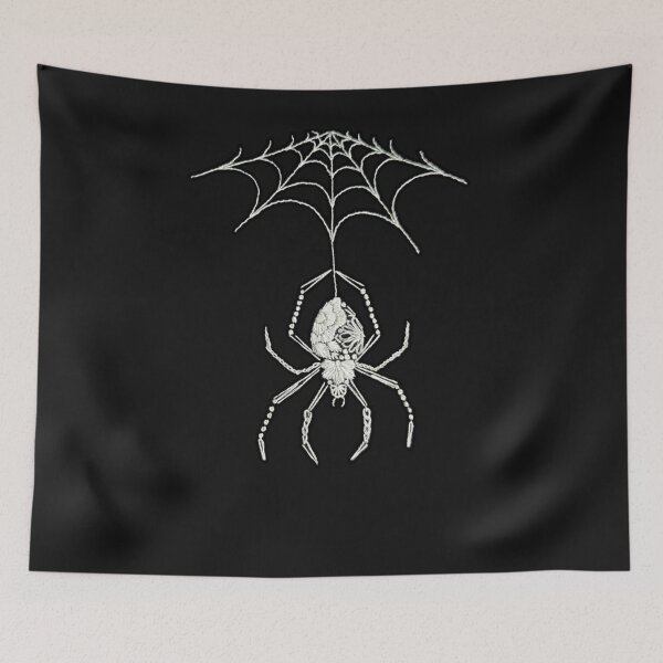 Item preview, spider embroidery designed and sold by Scribbles Aboo.