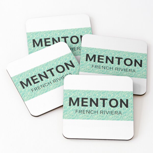 Item preview, Menton French Riviera on water background designed and sold by DavidMay.