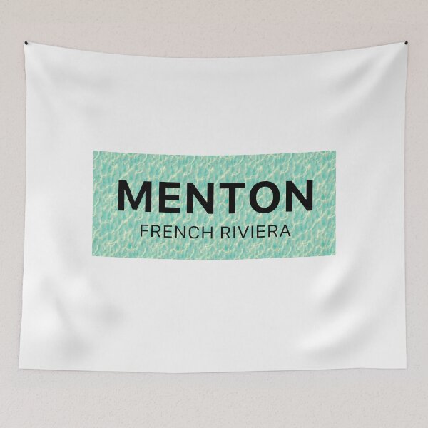 Item preview, Menton French Riviera on water background designed and sold by DavidMay.